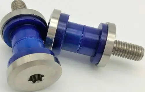 Geezer ENGINEERING Titanium Riser Bolt and Bushing Kit for Harley-fig1