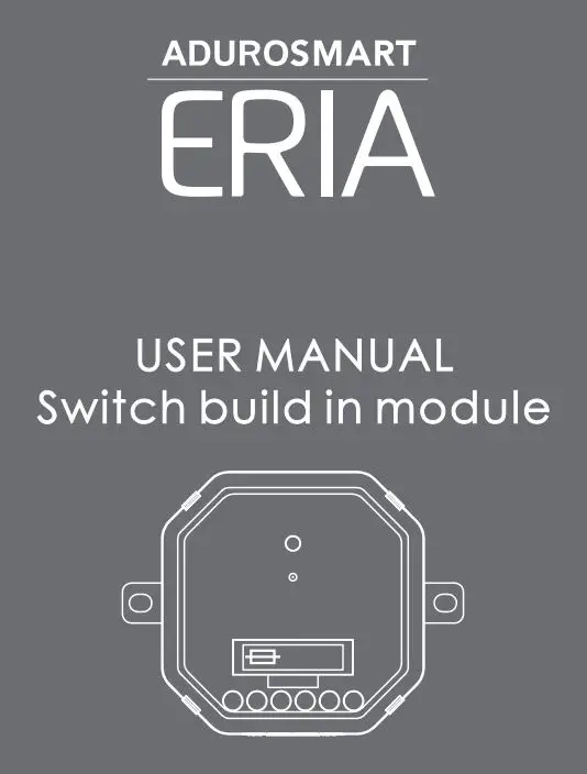 ADUROSMART 852263008626 Eria Switch Build in Module User Manual