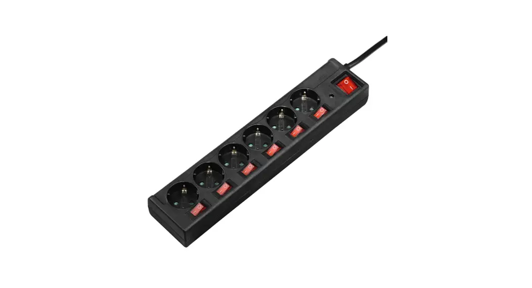 Hama 69121946 6-way Power Strip Instruction Manual