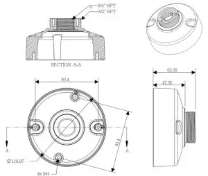 FORTINET FortiCam CD51 Security Camera-Mount-PCP