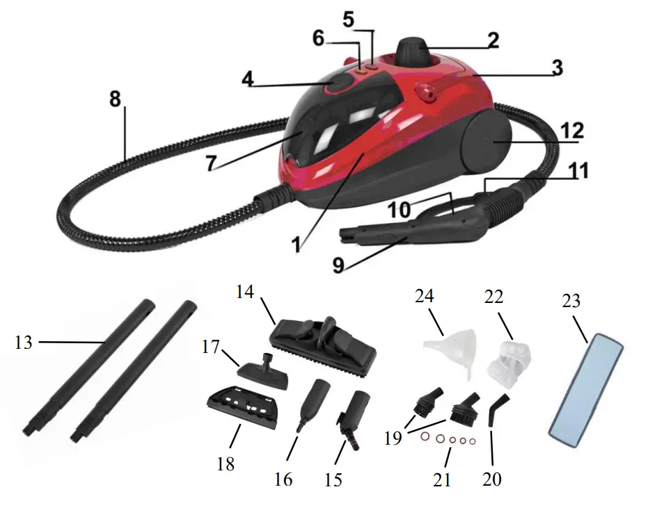 Kmart WJ518 Steam Cleaner - STEAM CLEANER