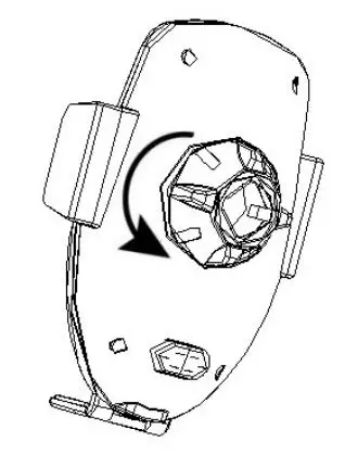 UGREEN Car Cup Holder Phone Mount - Loosen the Knob on the Charger by turning it counterclockwise as illustrated