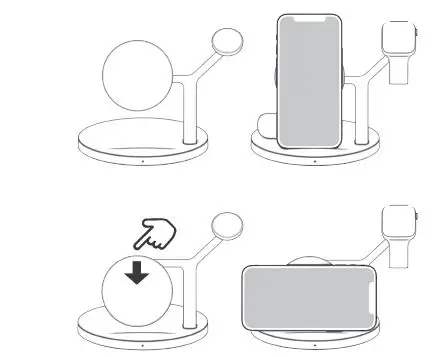 Slide the component down to place the