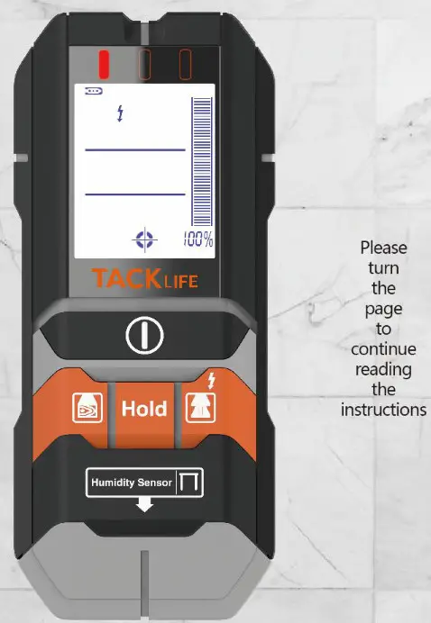 TACK LIFE Stud Finder DMS05 - Alternating Current detection 3