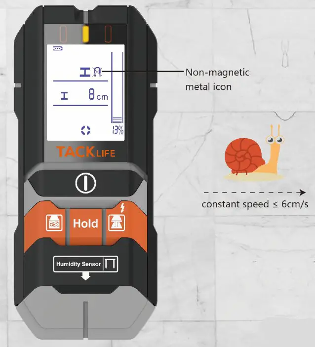 TACK LIFE Stud Finder DMS05 - Metal detection - non-magnetic metal 1