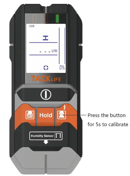 TACK LIFE Stud Finder DMS05 - Moisture Measurement 5