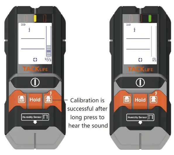TACK LIFE Stud Finder DMS05 - Moisture Measurement 6