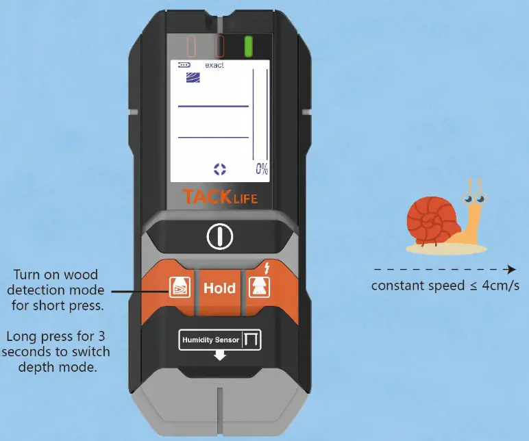 TACK LIFE Stud Finder DMS05 - Wood Stud detection 1