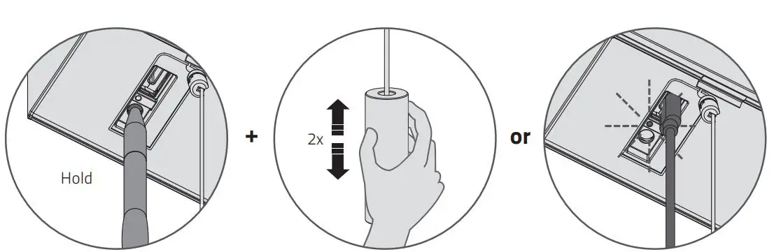 MOTION CM-06 Li-Ion Battery Powered Tube Motors With Pull and Remote User Manual - Activate / deactivate the motor