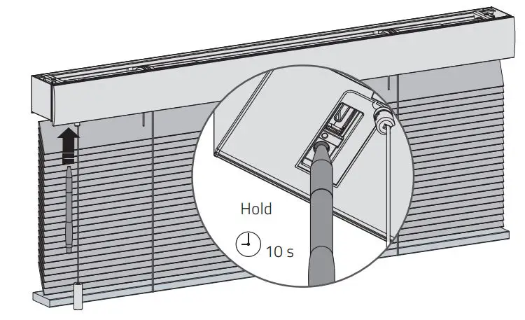 MOTION CM-06 Li-Ion Battery Powered Tube Motors With Pull and Remote User Manual - Reset bluetooth