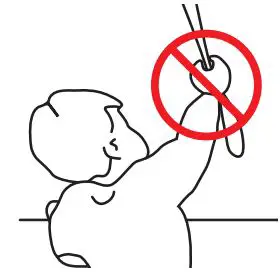 MOTION CM-06 Li-Ion Battery Powered Tube Motors With Pull and Remote User Manual - To avoid strangulation and entanglement, keep cords out of reach of young children