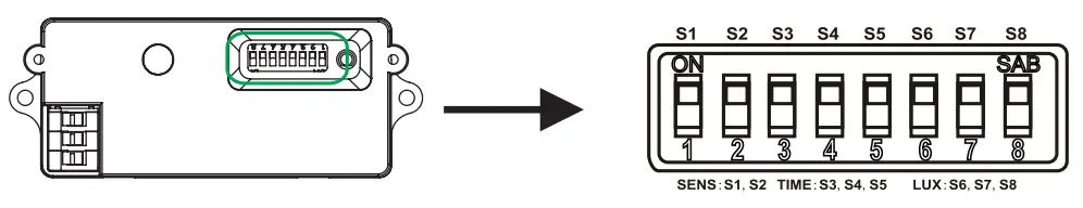 Saxby 94057 Mordax Sensor - PARAMETER SETTING