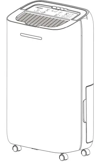 electriQ CD12P Compressor Dehumidifier With Digital Humidistat