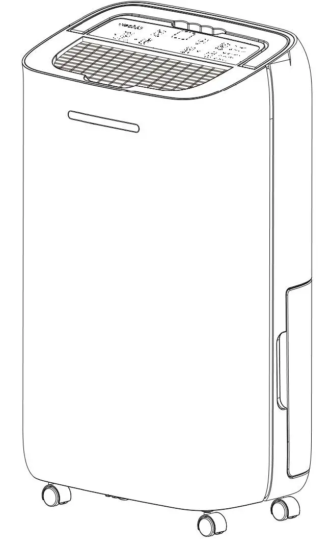 Electriq Cd12p Compressor Dehumidifier With Digital Humidistat User Manual