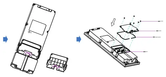 Akuvox X915X Touchscreen Smart Door Intercom- Back cover Installation 2