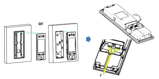 Akuvox X915X Touchscreen Smart Door Intercom- Back cover Installation