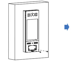 Akuvox X915X Touchscreen Smart Door Intercom- Device Mounting 2