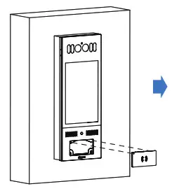 Akuvox X915X Touchscreen Smart Door Intercom- Device Mounting 3