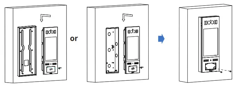 Akuvox X915X Touchscreen Smart Door Intercom- Device Mounting