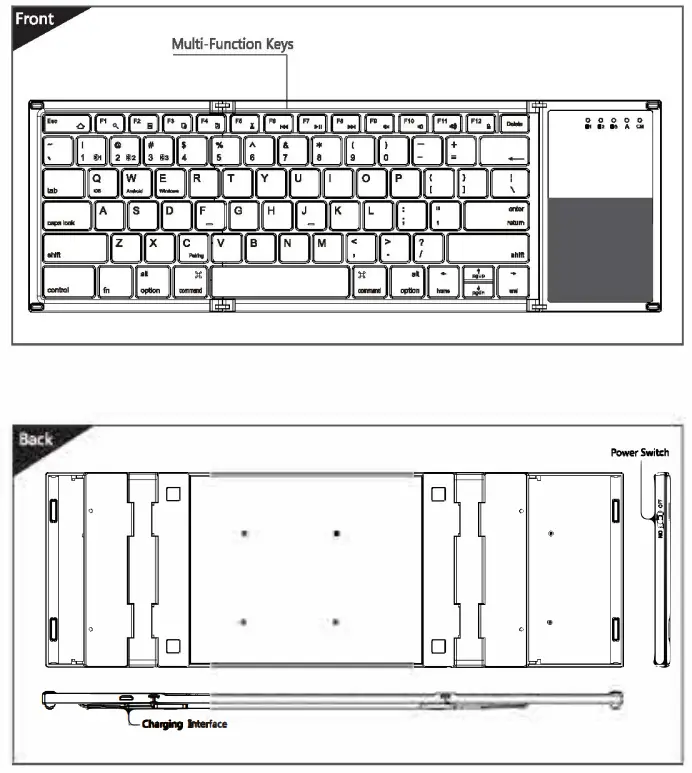 Shenzhen Dzh Industrial B066 Bluetooth Keyboard-