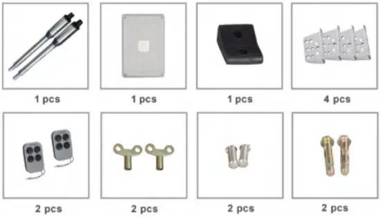 Products and accessories list