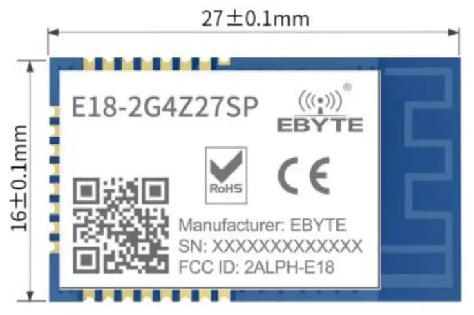 EBYTE E18-2G4Z27SP CC2530 2.4GHz 500mW ZigBee Wireless Module - fig 6