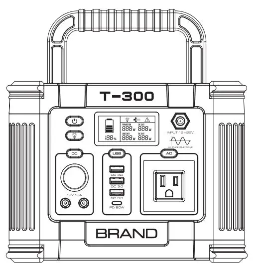 Shenzhen Intelligent Energy T-300 Portable Power Station LOGO