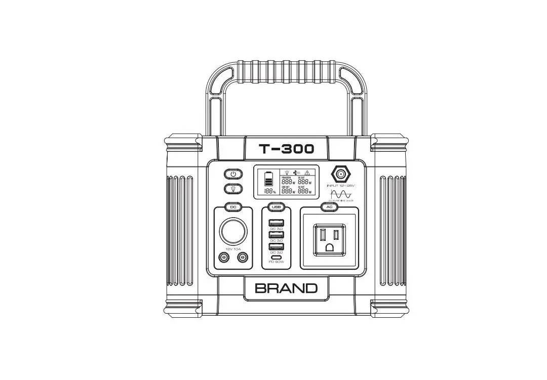 Shenzhen Intelligent Energy T-300 Portable Power Station User Manual