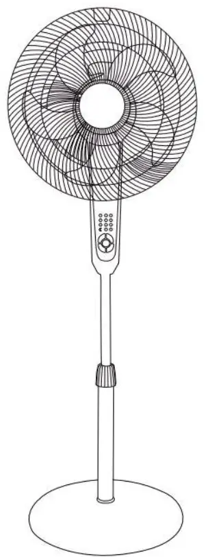 16” Convertible Fan With Remote Control -- 01