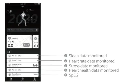 VIRMEE Smart Fitness Watc overview