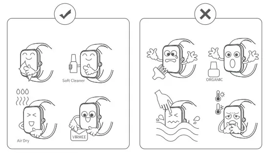 VIRMEE Smart Fitness Watch maintenanc