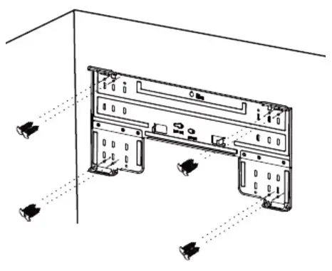 HESSAIRE H Series Ductless Mini-Split AC - Attach Mounting Plate To Wall