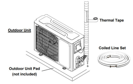 HESSAIRE H Series Ductless Mini-Split AC - Included 2