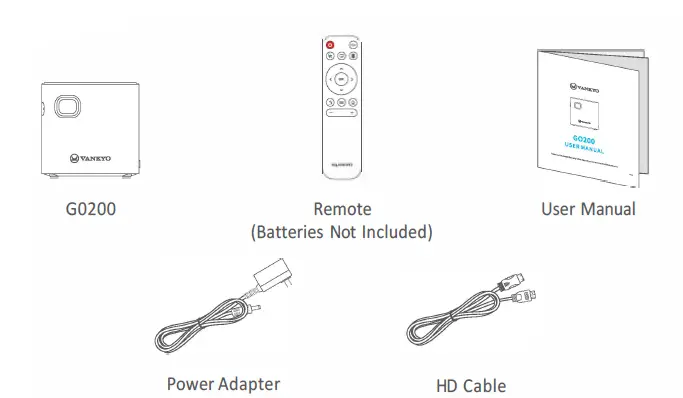 VANKYO GO200 Smart Wi-Fi Mini Portable Projector-FIG1