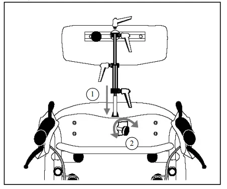 Mounting or removing of headrest