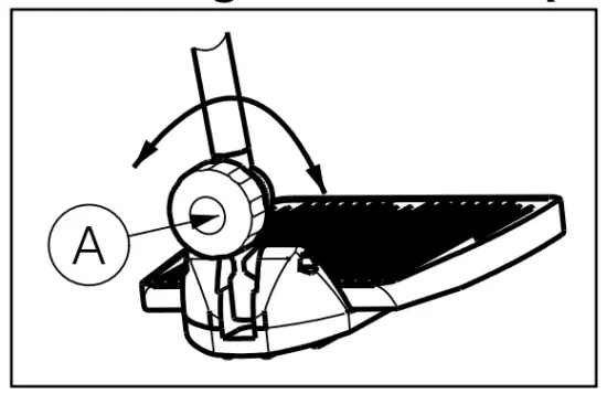 Angle of the footplate