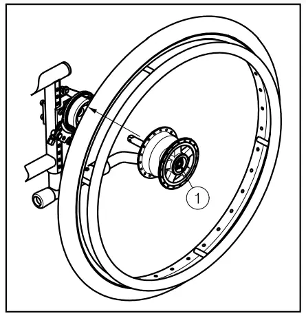 Mounting the rear wheels