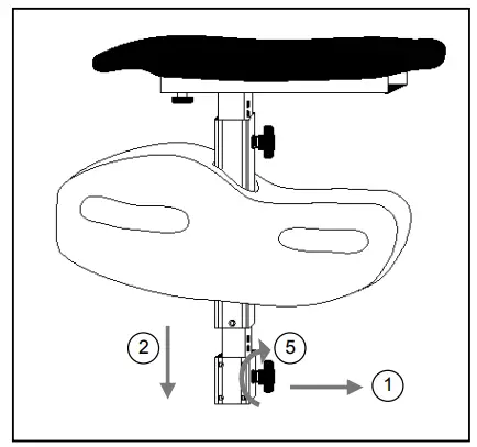 Mounting or removing of armrests