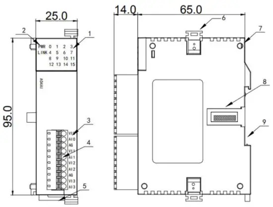Haiwell Card Type PLC Analog Module - 2