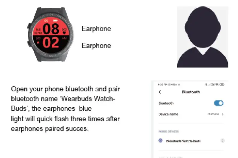 Aipower AIW26H Wearbuds Watch fig-4