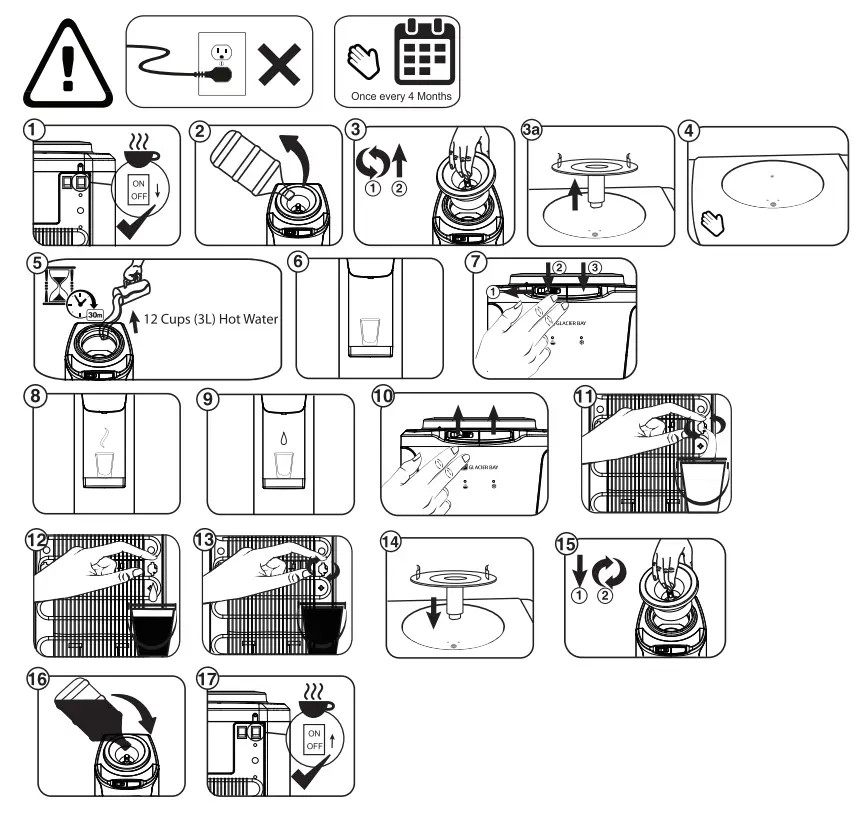 GLACIER BAY BY569 High Efficiency Water Dispenser 5