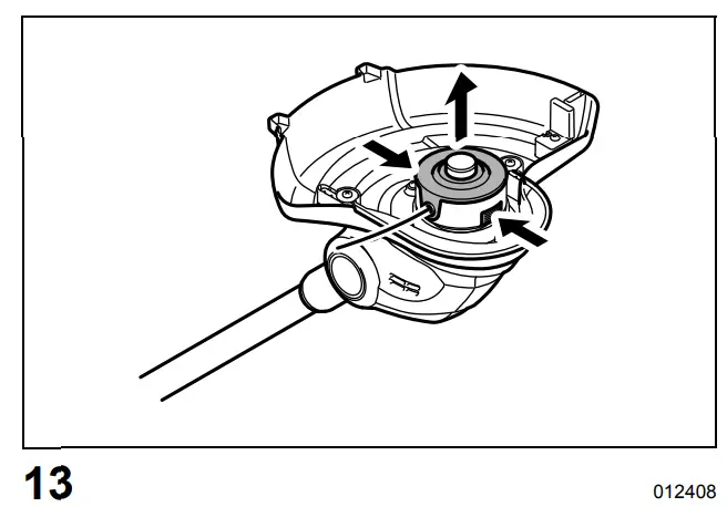 Removing the nylon cutting head