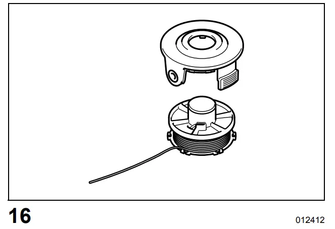 Winding a new nylon cord