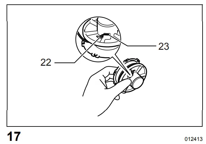 Winding a new nylon cord