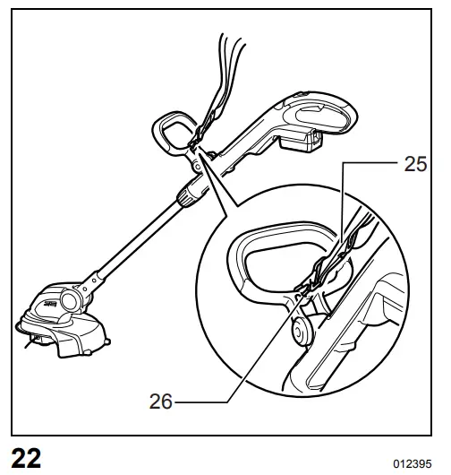 Attachment of shoulder strap
