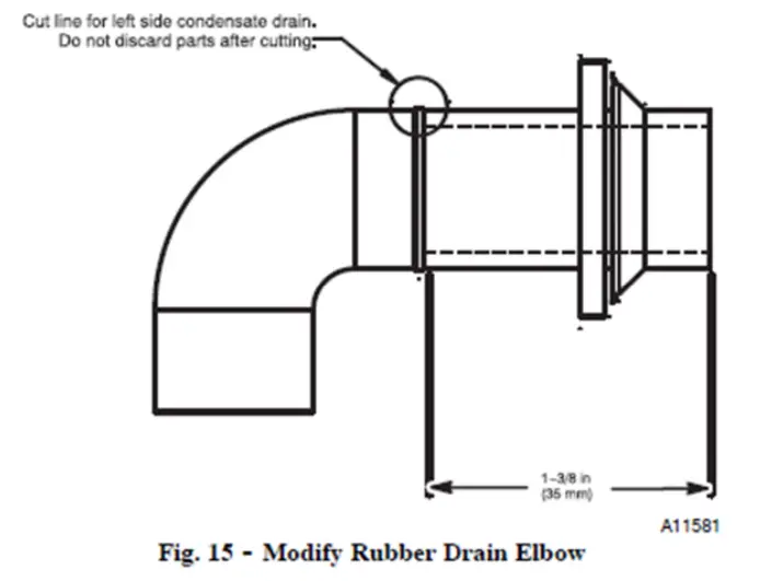 Rubber drain elbow