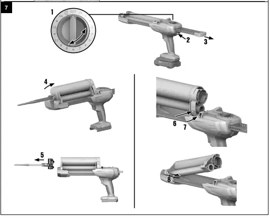 HILTI HDE 500-a22 CORDLESS ADHESIVE DISPENSER 7