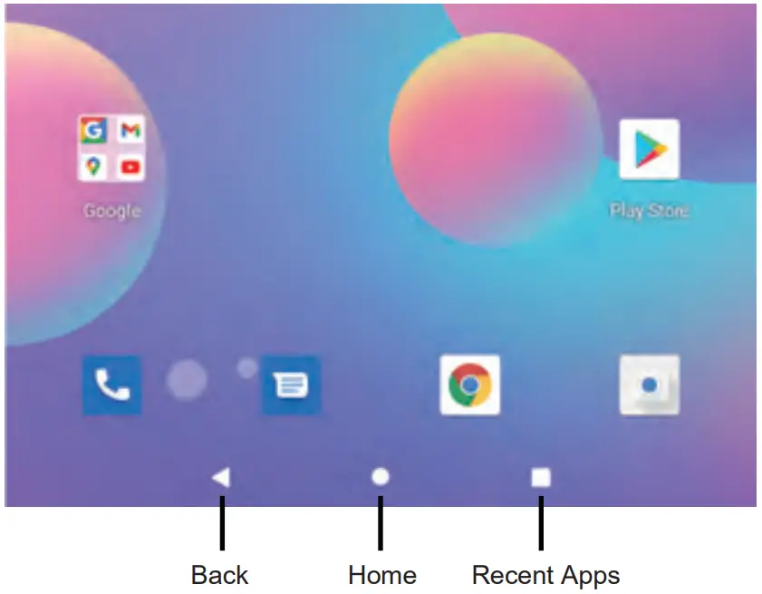Azeyou AT1011U Tablet PC - Home Screen