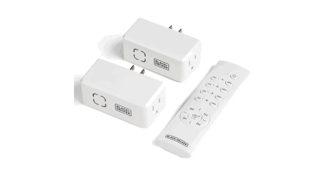 Black Decker Indoor Wireless Remote Control Outlet Instruction Manual