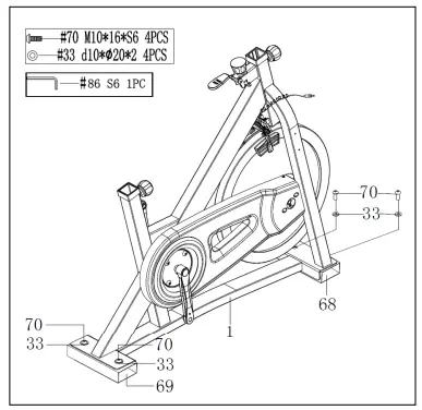 SUNNY-HEALTH-FITNESS-SF-B1995-Fitness-Pro-II-Stationary-Indoor-Cycling-Bike-4